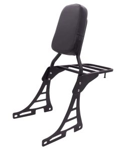 Sissy Bar Backrest + Portaequipajes -Negro