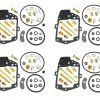 4 X KIT DE REPARACIÓN DE CARBURADOR PARA HONDA GL1000 K1
