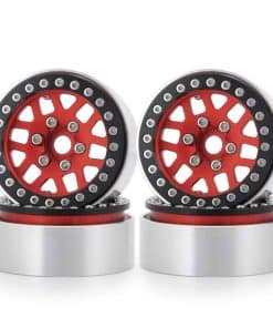 RCLIONS Ruedas de Metal de Aluminio Beadlock 1.9" para