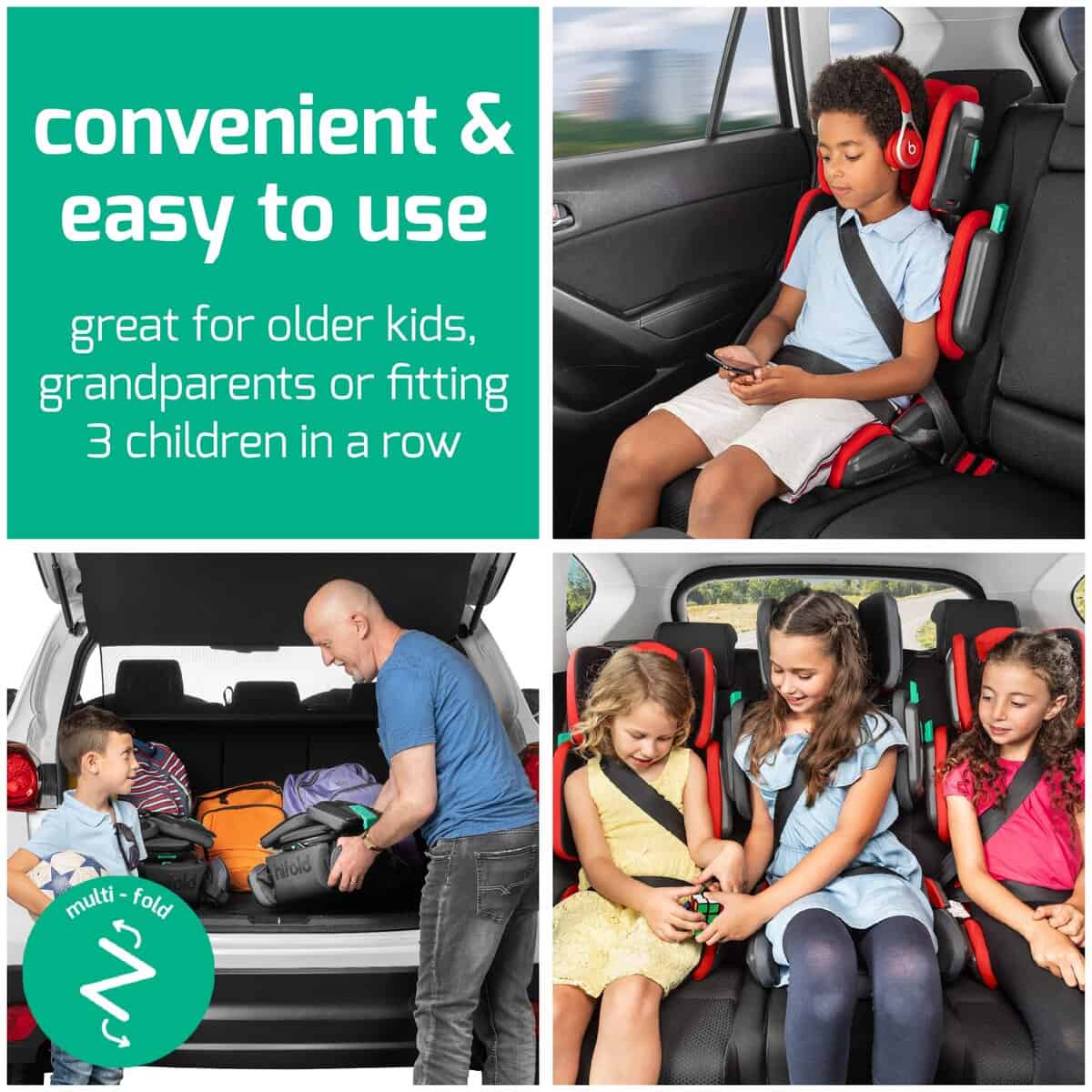 Silla elevadora ajustable y plegable mifold hifold - - Imagen 7