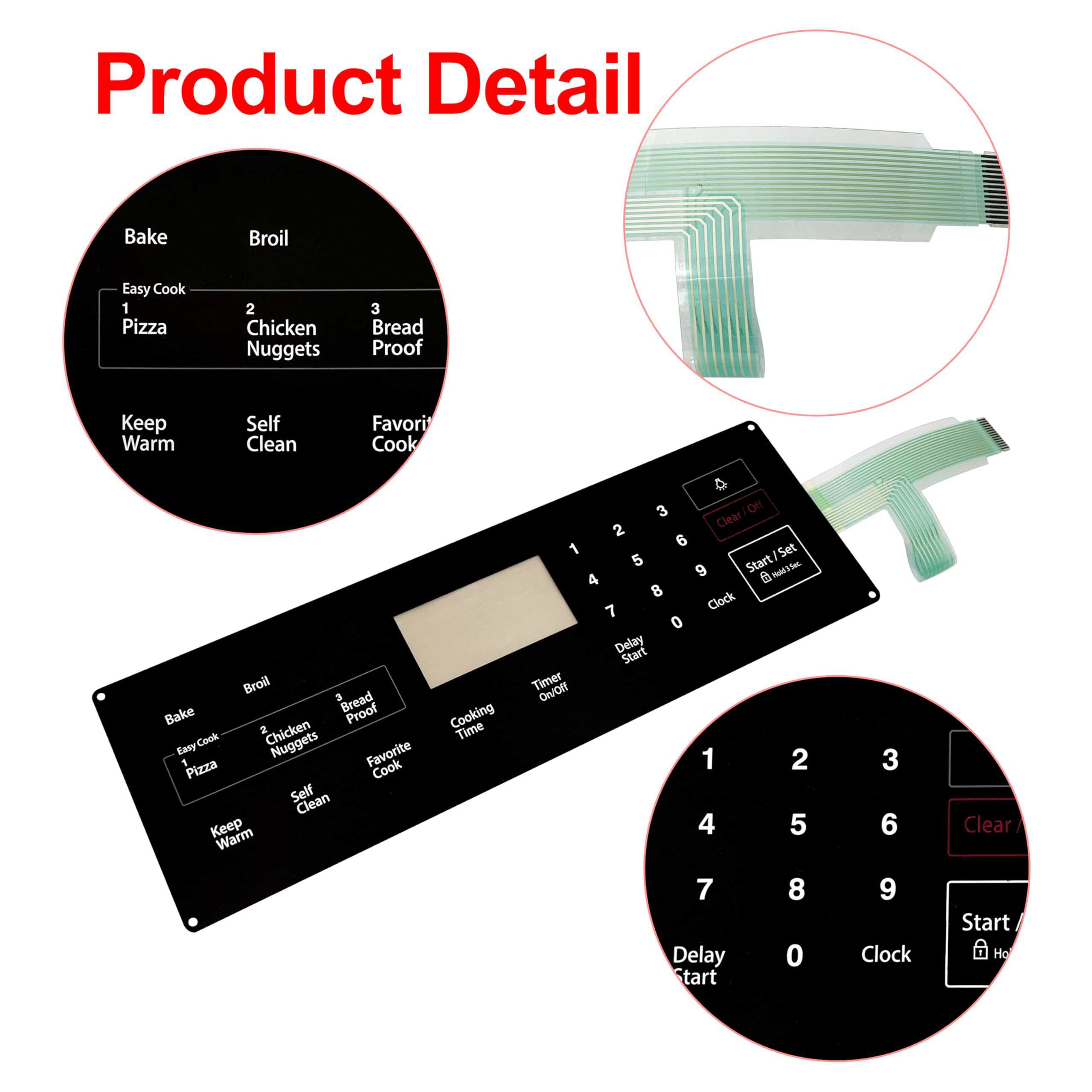 ShineUs DG34-00025A Membrana de Interruptor Táctil - Imagen 3
