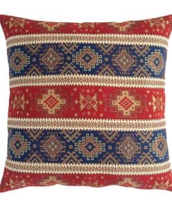 Funda de cojín decorativa Pillowerus Kilim Roja y Azul - 20