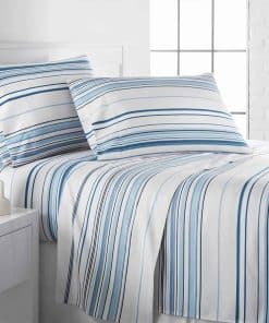 Juego de Sábanas para Cama Completa Southshore -Azul Rayas C