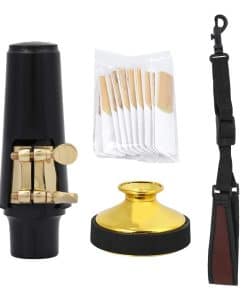 Set de Boquilla de Saxofón Alto con Silenciador de Boquilla