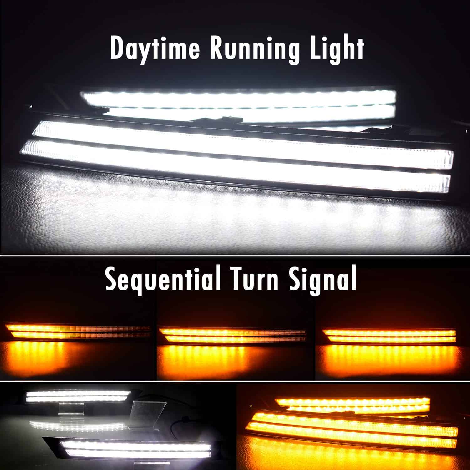 KE-KE Tira LED de Doble Fila Dual Color Luces de - Imagen 4