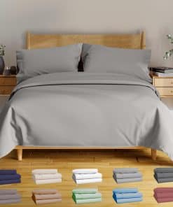 Juego de sábanas de la serie de lujo BAMPURE -Gris Claro