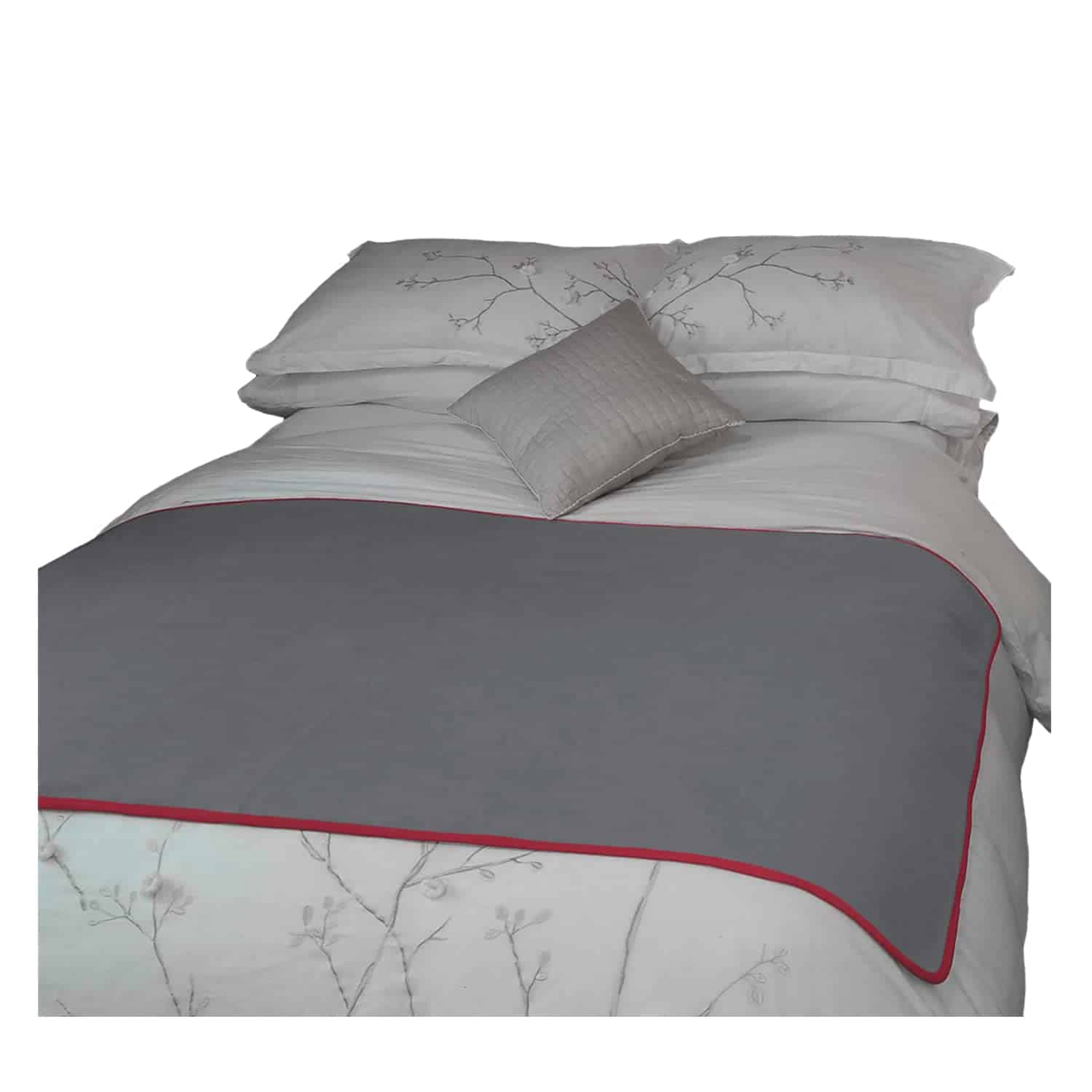 Manta Impermeable Roja/Gris 100% Protector de Muebles de - Imagen 3
