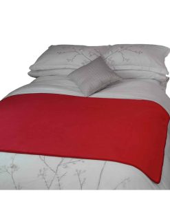Manta Impermeable Roja/Gris 100% Protector de Muebles de