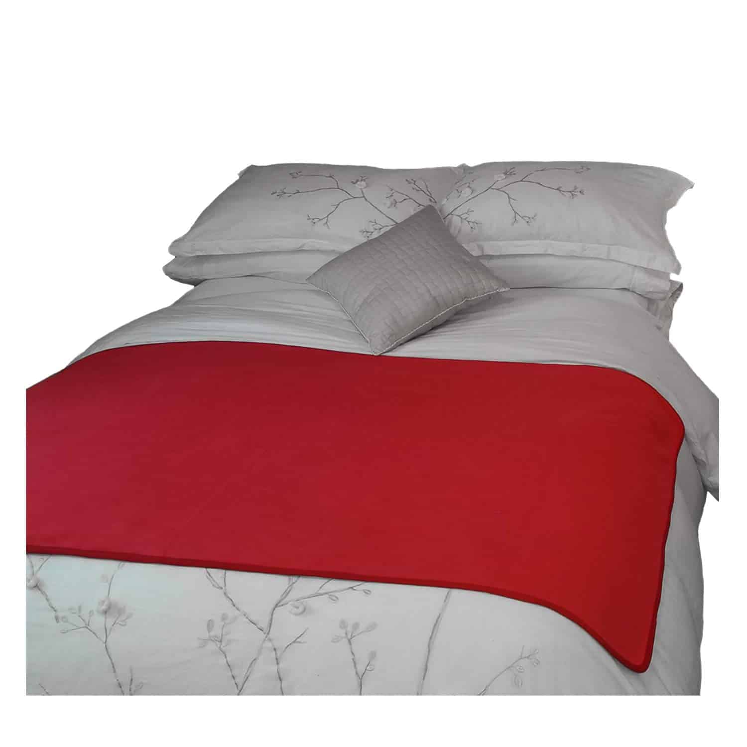 Manta Impermeable Roja/Gris 100% Protector de Muebles de
