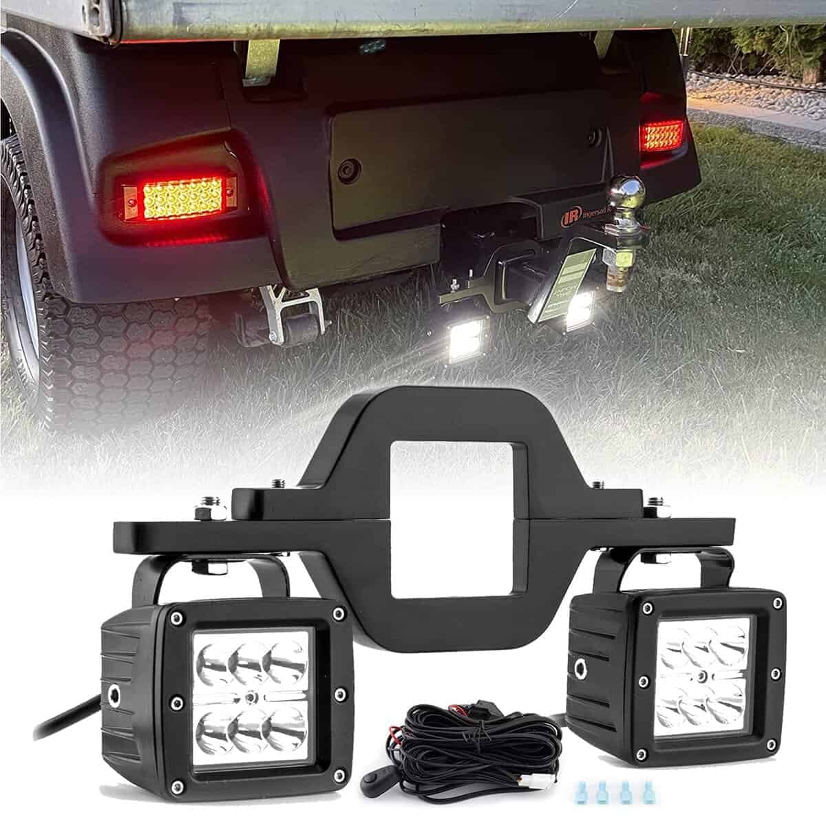 DaSen 2X 24W Luces LED Traseras de Trabajo de Respaldo y