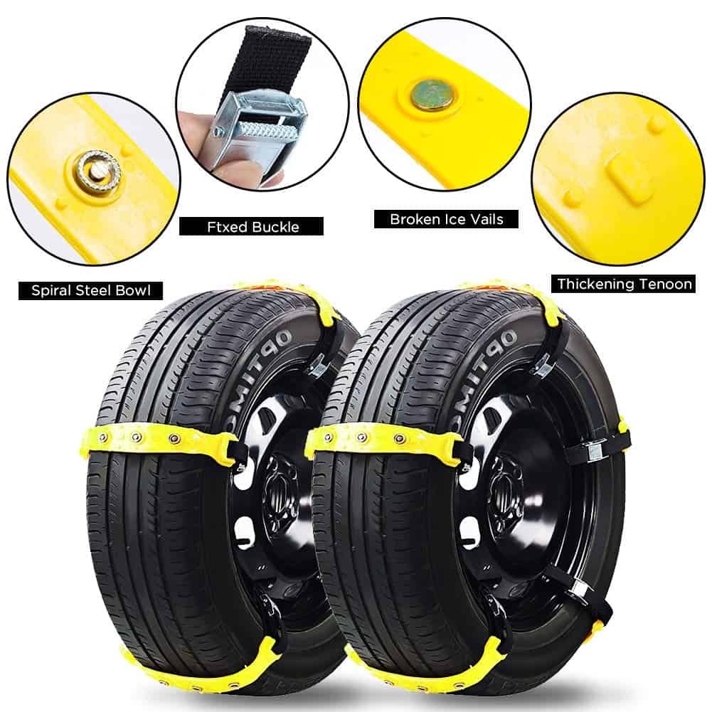 Cadenas de Nieve MeiLiMiYu para Auto, 10pcs Ajustables - Imagen 4