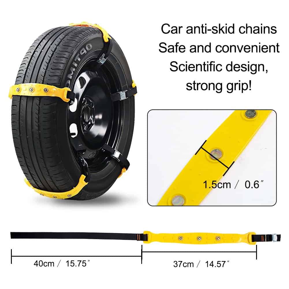 Cadenas de Nieve MeiLiMiYu para Auto, 10pcs Ajustables - Imagen 3