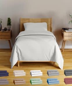 Juego de sábanas Twin BAMPURE 100% Viscosa derivada de