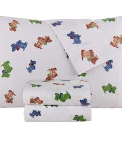 Juego de sábanas de franela 100% algodón DELANNA (Full,