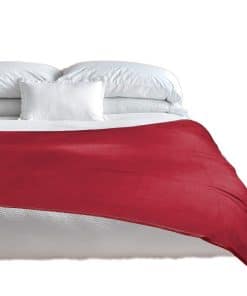 Manta Impermeable 100% Roja/Gris Protector de Muebles de