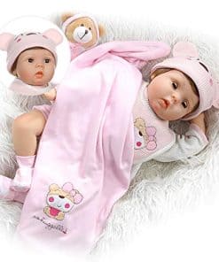Muñeca Reborn Realista para Niña con Ojos Parpadeantes