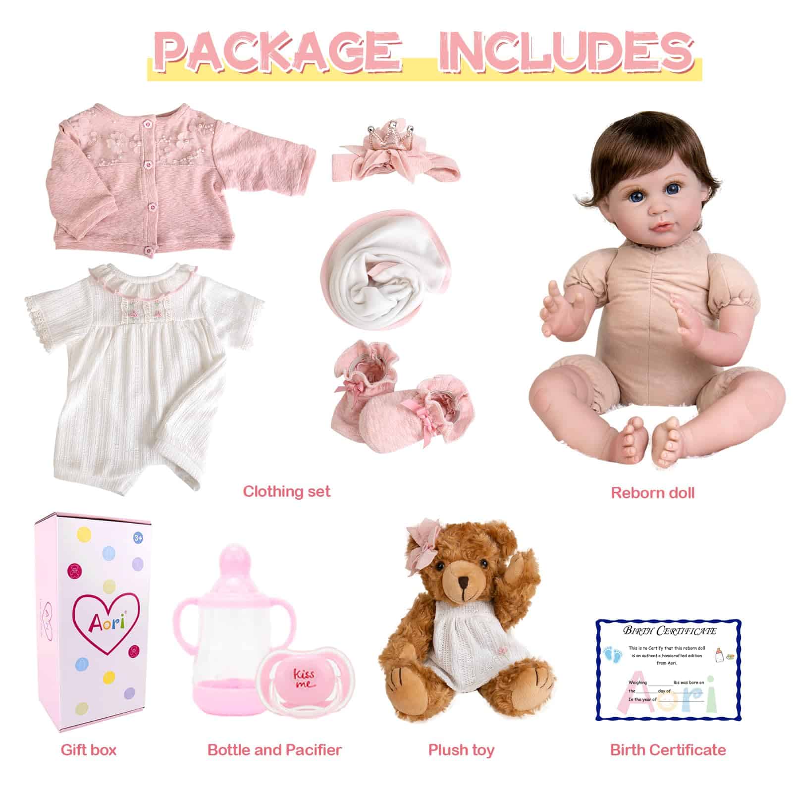Muñeca Bebé Reborn Aori - Muñeca Realista de Niña de 22 - Imagen 9