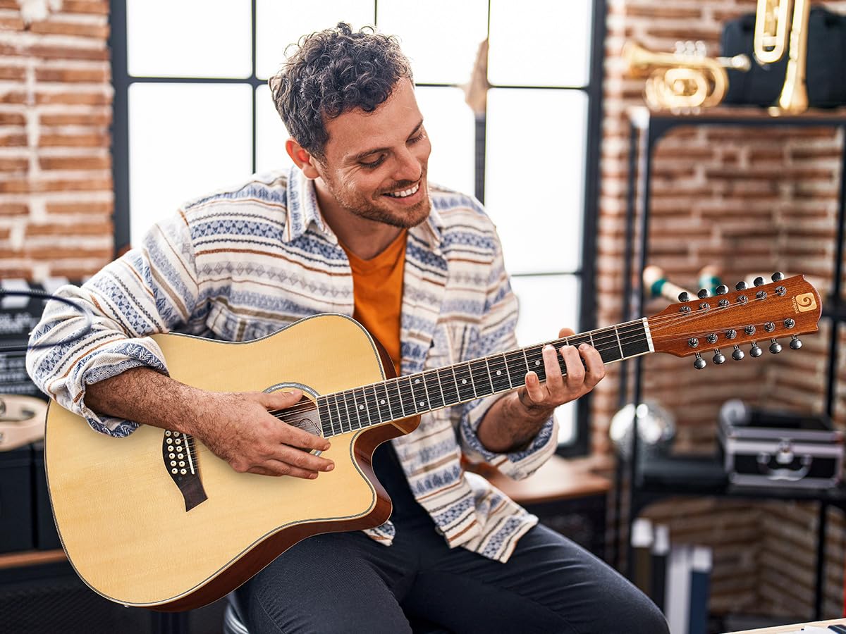 Guitarra de 12 Cuerdas Vangoa, Guitarra Acústica Eléctrica - Imagen 10