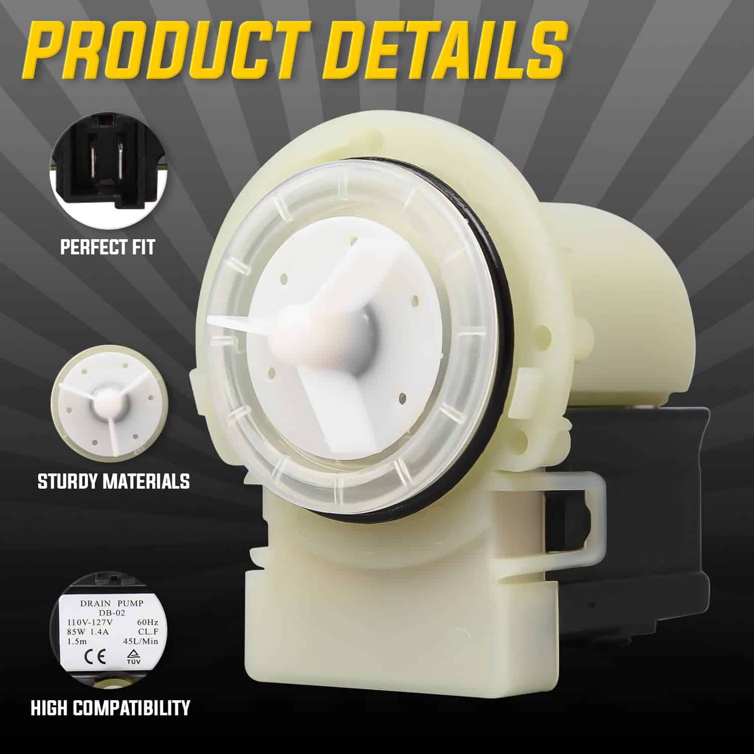 Bomba de desagüe 8181684 por Seentech - Ajuste exacto para - Imagen 4