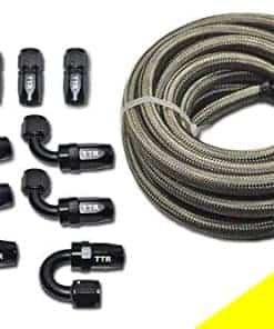Kit de Manguera de Combustible de Acero Inoxidable Trenzado