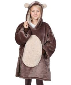 Manta para Niños - Cobija con Capucha de Oso Solaris,