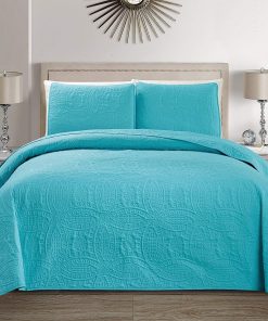 Set de Colcha y Cubrecamas Fancy Collection en relieve,