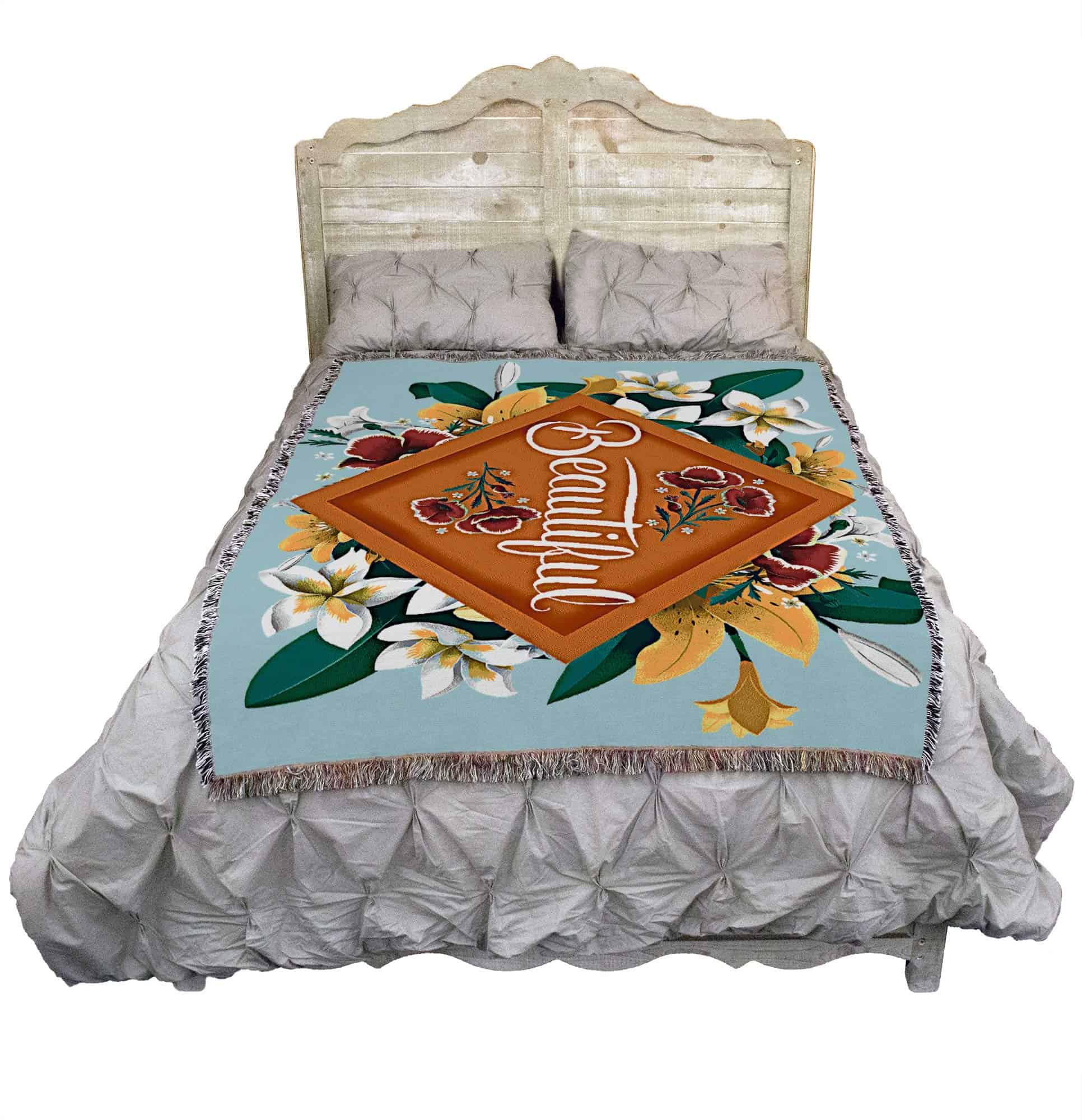 Manta Frida Kahlo de Pure Country Weavers - Hermosa y - Imagen 3