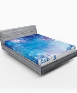 Sábana Ajustable Lunarable Night Sky, Tema Navideño