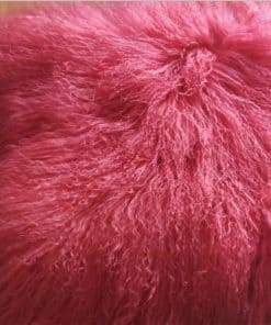 Fundas de cojín de piel de cordero mongol tibetano real