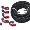 Kit de manguera de combustible de acero trenzado de nailon