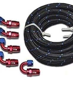 Kit de manguera de combustible de acero trenzado de nailon