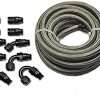 Kit de manguera de combustible de acero inoxidable PTFE TT
