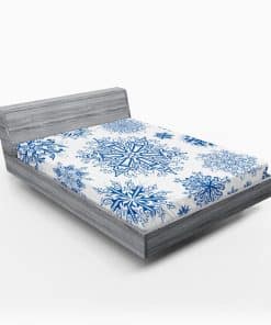 Sábana Ajustable Lunarable Snowflake, Diseños geométricos