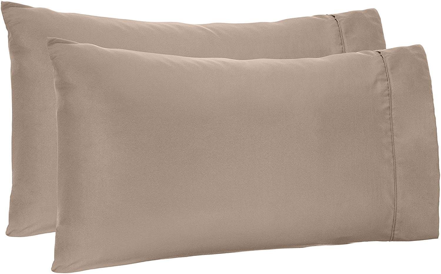 Funda de Almohada Extra Grande en Taupe para Almohadas Muy