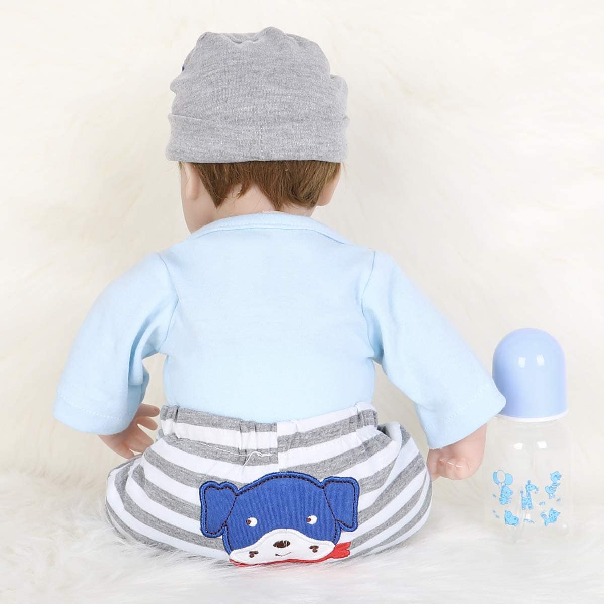 ENADOLL Muñeco Bebé Realista de Silicona y Vinilo Azul - Imagen 8