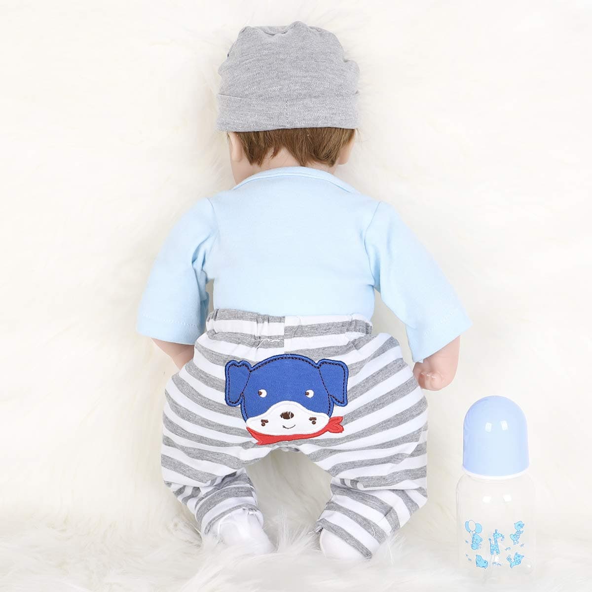 ENADOLL Muñeco Bebé Realista de Silicona y Vinilo Azul - Imagen 10