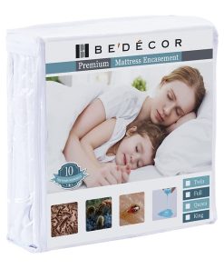 Bedecor Set de 2 Protector de Colchón con Cierre para Cama