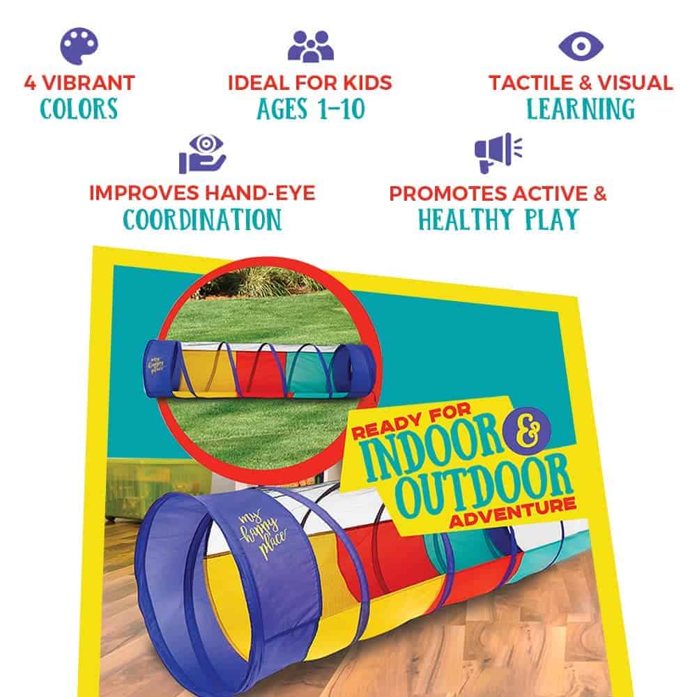 Túnel de juego multicolor Kiddey para niños (6�) � Tienda - Imagen 4