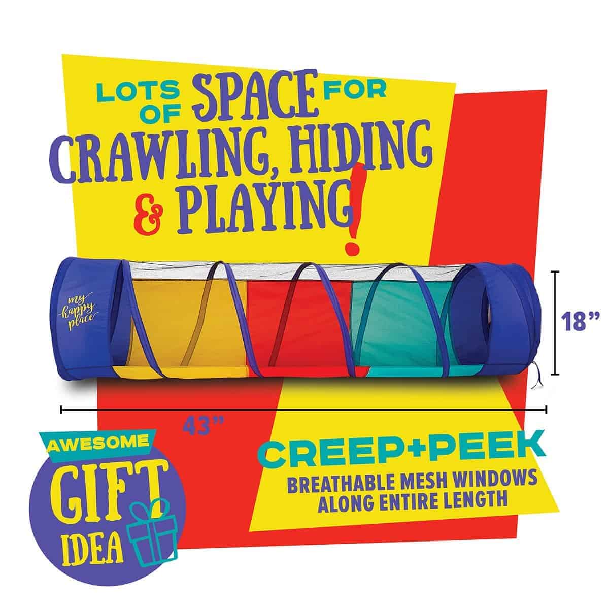 Túnel de juego multicolor Kiddey para niños (6�) � Tienda - Imagen 7
