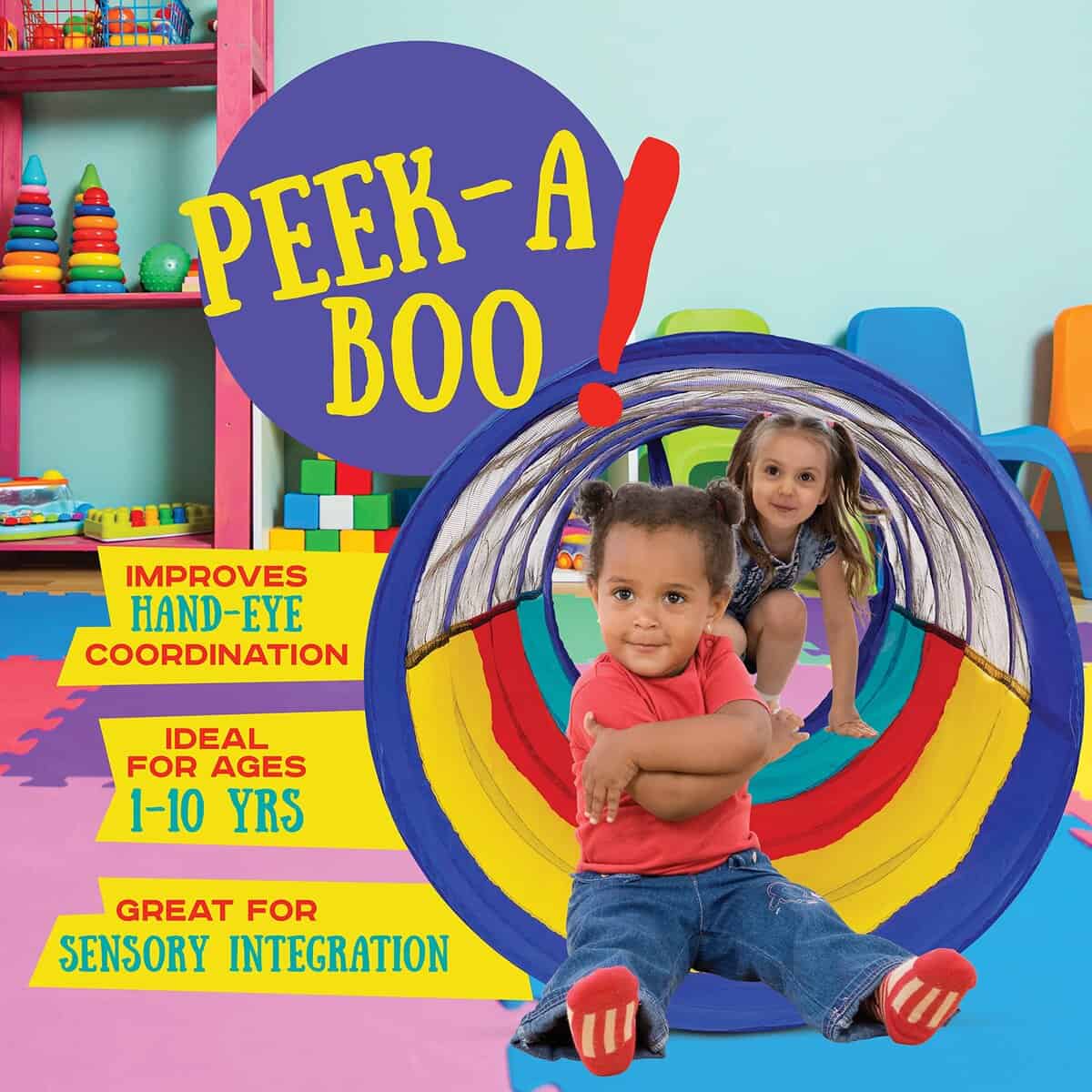 Túnel de juego multicolor Kiddey para niños (6�) � Tienda - Imagen 6