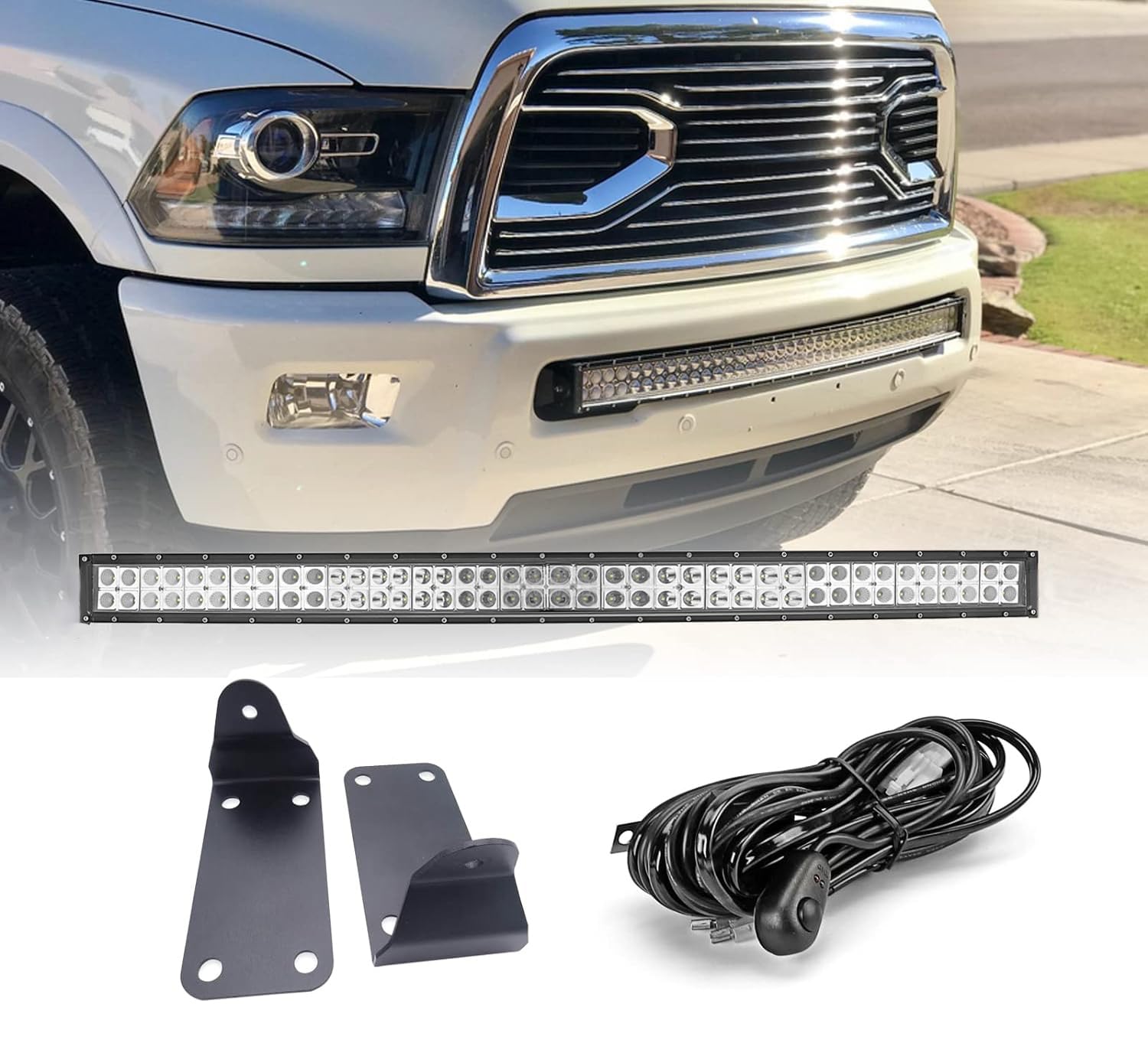 Barra de Luz LED Curva de 42 Pulgadas 240W con Kit de