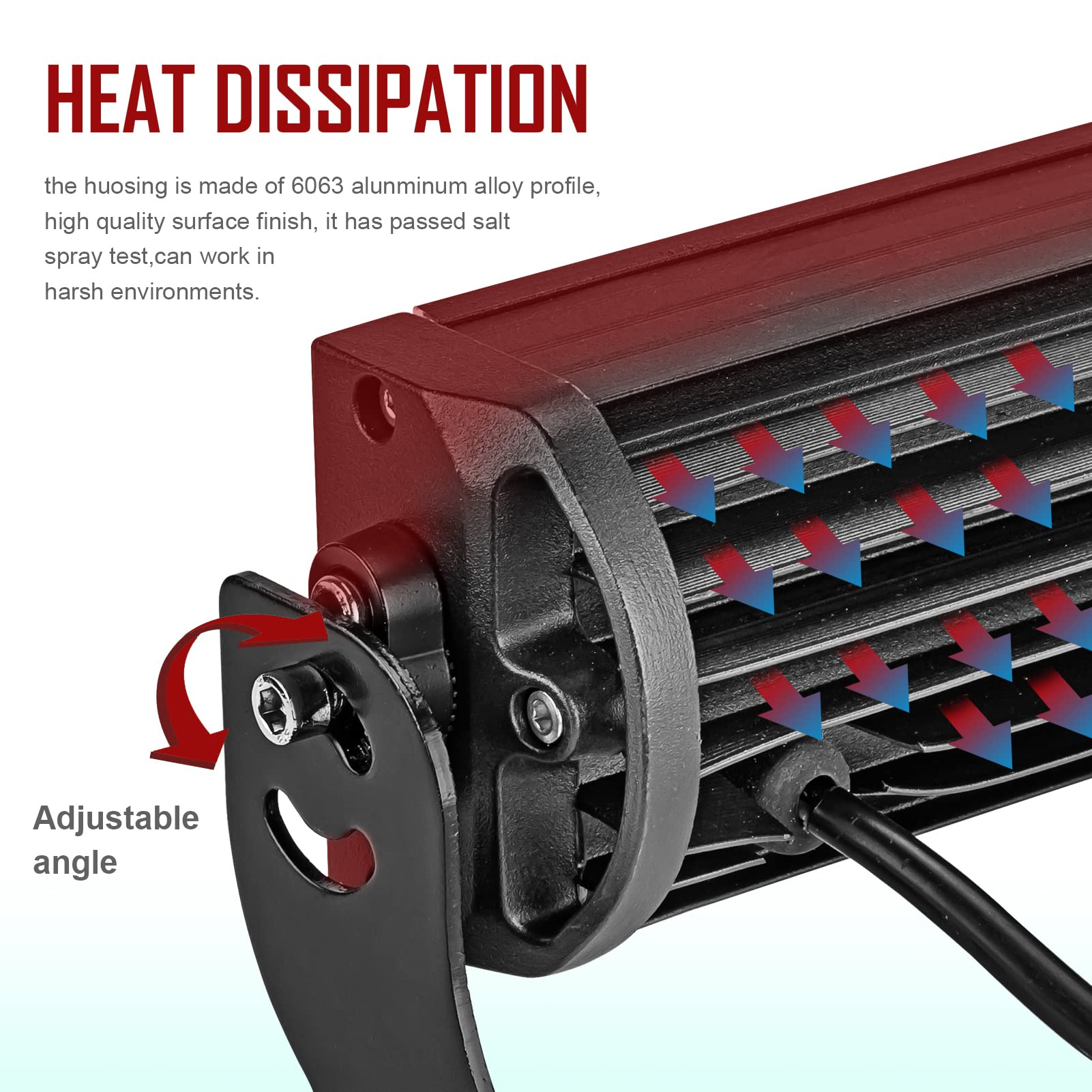 Barra de Luz LED Curva de 42 Pulgadas 240W con Kit de - Imagen 5