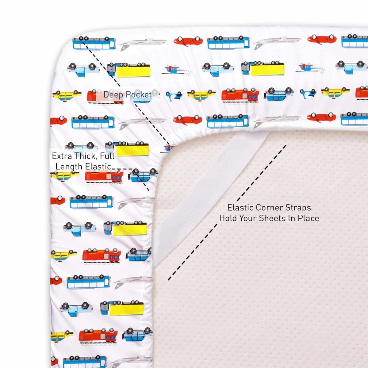 Juego de Sábanas Infantiles 1500 Supreme Kids - Colorido y - Imagen 4