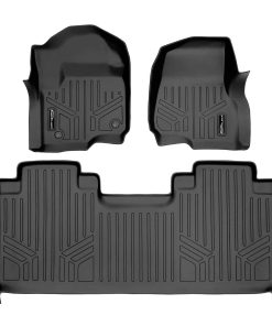 SMARTLINER Tapetes 2 Filas Negros para Ford F-250/F-350