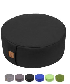 Cojín de Meditación de Zafu de Trigo Sarraceno FelizMax,