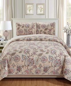 Juego de Funda Edredón Acolchado Reversible 3 Piezas para