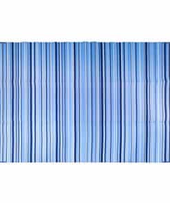 Tapete Exterior Reversible Camco | Patrón Azul y Blanco |