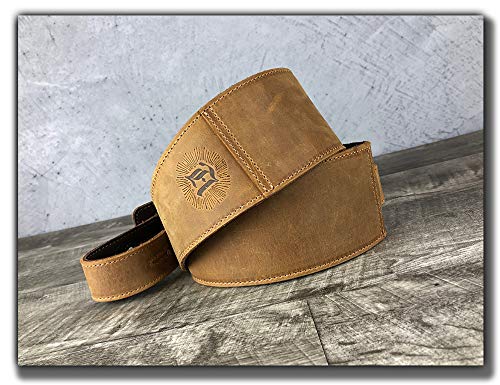 Correa de guitarra de cuero de grano completo "The - Imagen 6