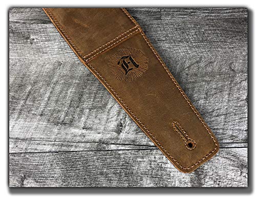 Correa de guitarra de cuero de grano completo "The - Imagen 4