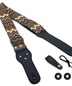Correa de Guitarra Ajustable Poromoro con 2 Seguros para